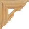 Ekena Millwork Balboa Traditional Rough Sawn Bracket, Western Red Cedar, 4"W x 14"D x 14"H BKT04X14X14BOA01RWR - alternate 4